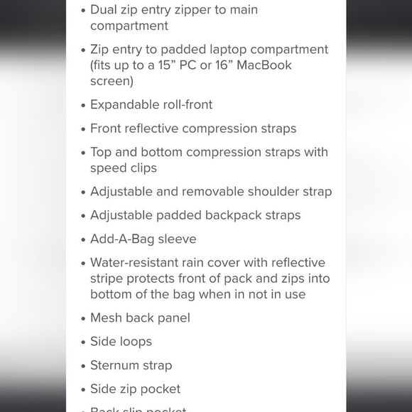 Tumi Tahoe View Splitpack Backpack - Picture 8 of 15